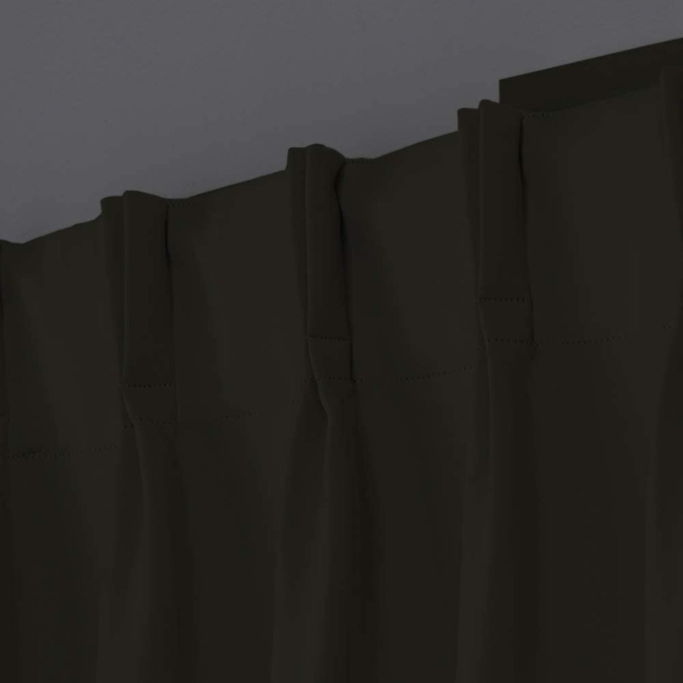 Double Pinch Pleat 100% Blackout Curtains 1 Panel - Dark Colors