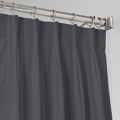 Triple Pinch Pleat 100% Blackout Curtains 1 Panel - Dark Colors