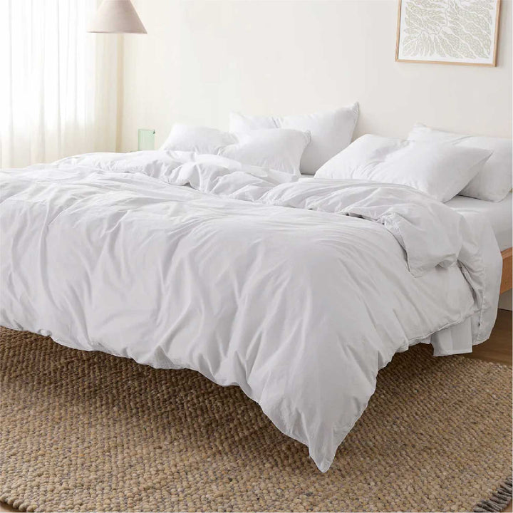 Kotton Culture Premium Duvet Cover 3 Piece Set with Zipper ＆ Corner Ties 100% Egyptian Cotton 600 TC Luxurious Bedding 1 Duvet Cover 2 Pillow Shams ( Kotton Culture 1Pc Oversized King Size Duvet Cover Only 100% Egyptian  Cotton Sateen 600 TC Ultra Soft Premium Durable Comforter Cover Zipper  Closure \u0026