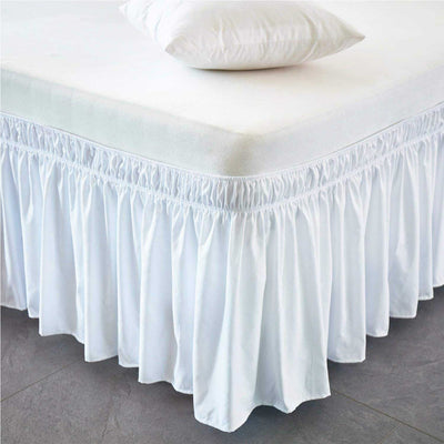 Wrap Around Dust Ruffle Bed Skirt 600 Thread Count 100% Egyptian Cotton